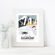 Sugarloaf Print 8.5 x11  | Vintage Travel Print | Sugarloaf Mountain Print | Maine Print | Sugarloaf Maine | Sugarloaf Mountain Hot on Sale