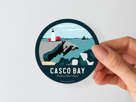 Casco Bay Maine Sticker | Vintage Travel Sticker | Casco Bay Sticker |  Maine Sticker | Casco Bay Maine Online Hot Sale