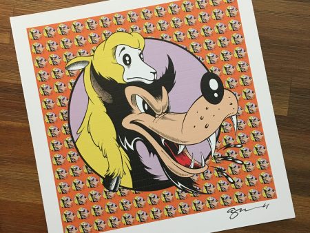 WOLF IN SHEEPS CLOTHING - 2021 blotter art by Alan Forbes Discount