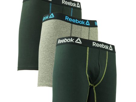 Reebok Men s Performance Sport Soft Boxer Briefs 3-Pack For Cheap