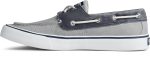 Men s Bahama II Salt Washed Canvas Grey Navy For Discount