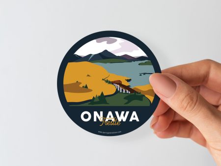 Onawa Maine Sticker | Vintage Travel Sticker | Onawa Trestle Sticker |  Maine Sticker | Lake Onawa Maine Cheap