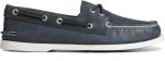 Men s A O 2-Eye Cross Lace Leather Wide - Navy Hot on Sale