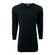 Cutter & Buck Men s Lakemont V-Neck Sweater Black 4XT Fashion