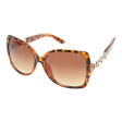 Women s Chain Fashion Sunglasses Tortoise Gold Supply