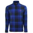 Chaps Men s Fleece Flannel 1 4 Zip Jacket For Discount