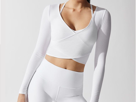 Seamless Fitness Leggings White Discount