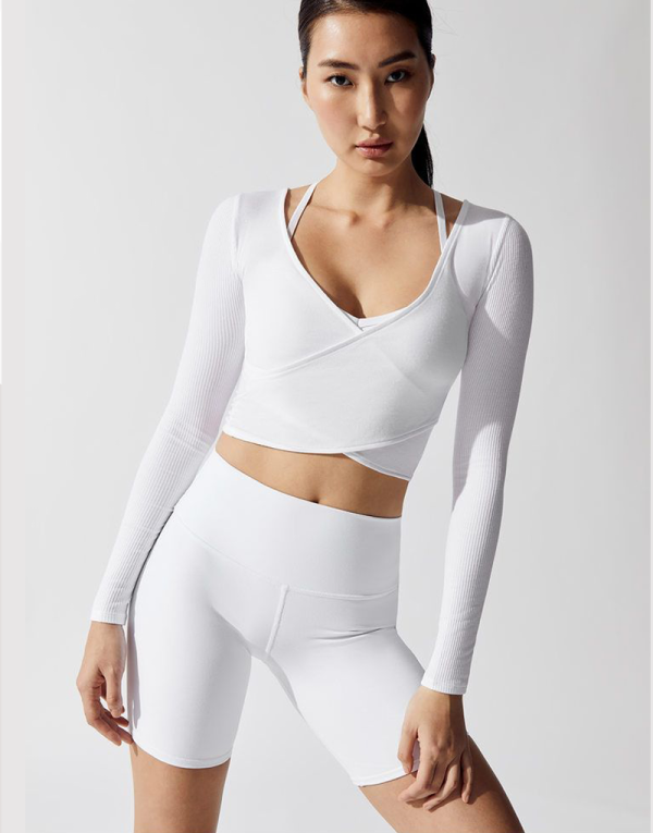 Seamless Fitness Leggings White Discount