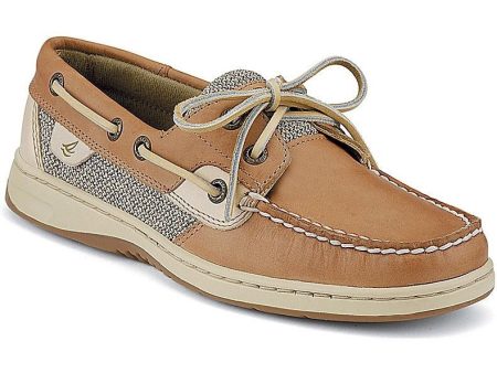 Sperry Women s Bluefish 2-Eye Boat Shoe Linen Oat on Sale