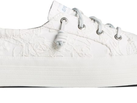 Women s Crest Vibe Platform Seasonal White Canvas Sale