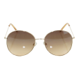 Women s Classic Round Fashion Sunglasses Gold Bronze Sale