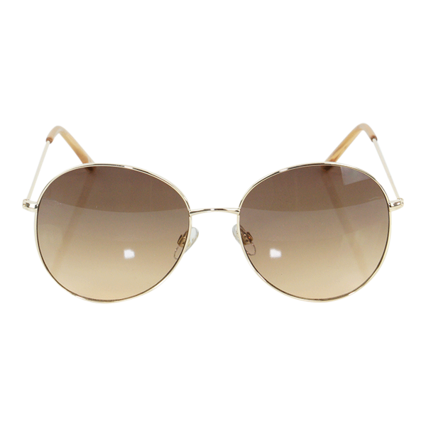 Women s Classic Round Fashion Sunglasses Gold Bronze Sale