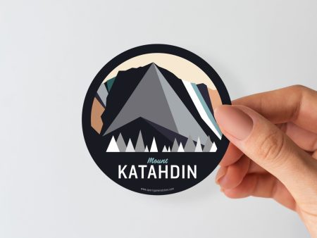 Katahdin Maine Sticker | Vintage Travel Sticker | Mount Katahdin Sticker |  Maine Sticker | Mount Katahdin Maine Online now