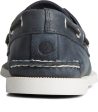 Men s A O 2-Eye Cross Lace Leather Wide - Navy Hot on Sale