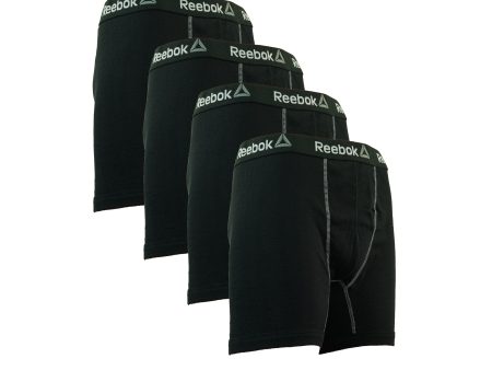 Reebok Men s Cotton Boxer Briefs 4-Pack Online now