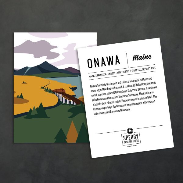 Field Notes Booklet Onawa Trestle Maine | Field Notes Journal Onawa Maine | Field Notes Book Maine | Custom Field Notes Book For Sale