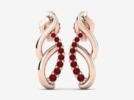 Acennan Ruby Earrings Online Sale