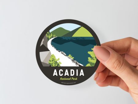 Acadia Maine Sticker | Vintage Travel Sticker | Acadia Sticker |  Maine Sticker | Acadia National Park Sticker Cheap