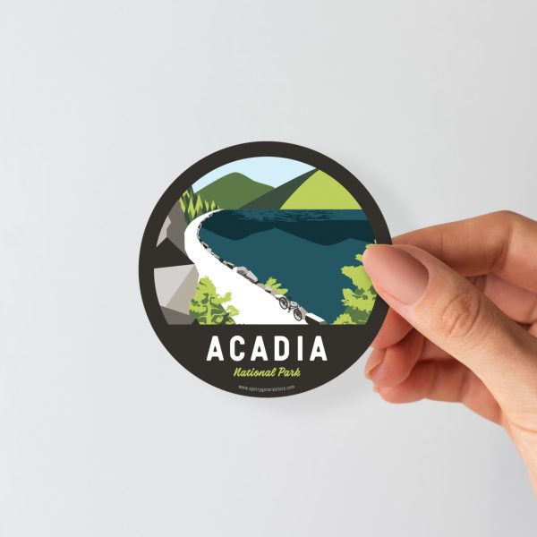 Acadia Maine Sticker | Vintage Travel Sticker | Acadia Sticker |  Maine Sticker | Acadia National Park Sticker Cheap