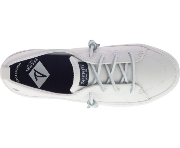 Women s Crest Vibe Platform Leather White For Cheap