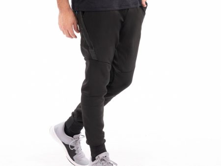 XS Sport Men s Solid Sport Jogger Pants w  Rubber Side Zipper Online Hot Sale