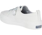 Women s Crest Vibe Platform Leather White For Cheap