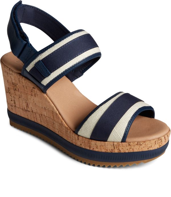 Women s Kennedy PLUSHWAVE™ Wedge Navy Discount