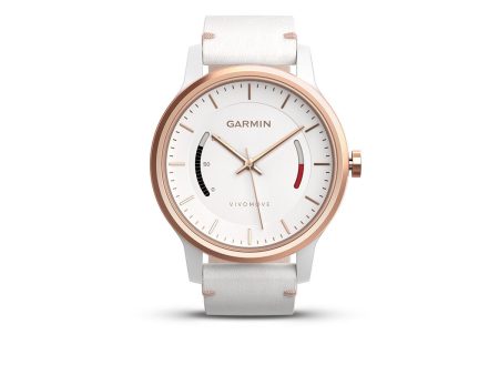 Garmin Vivomove Classic w  Leather Band (certified refurbished) White Rose Gold Online Hot Sale