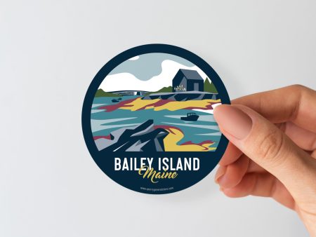 Bailey Island Maine Sticker | Vintage Travel Sticker | Bailey Island Sticker |  Maine Sticker | Bailey Island Maine For Sale