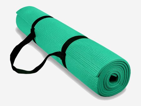 Anti Slip Exercise Yoga Mat - Cyan Discount