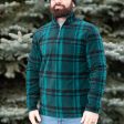 Chaps Men s Fleece Flannel 1 4 Zip Jacket For Discount