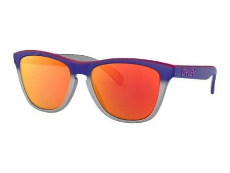 Oakley Frogskins Splatterfade Collection Sunglasses Pink Blue Fade PRIZM Ruby Online Sale