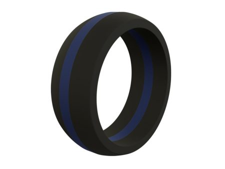 Qalo Men s Thin Line Silicone Ring Supply