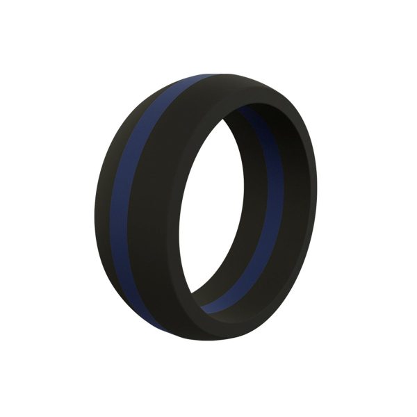 Qalo Men s Thin Line Silicone Ring Supply