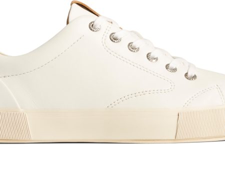 Men s Gold Striper LTT Leather White Online now