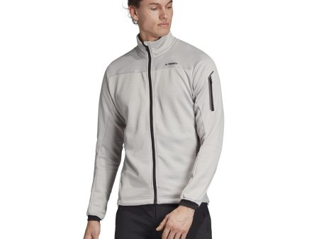 adidas Men s Stockhorn Fleece Jacket II Grey Two 2XL For Discount