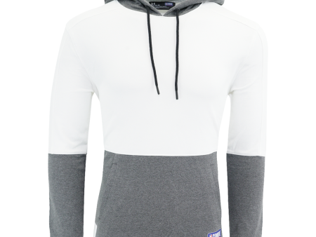 Under Armour Men s Threadborne Loose Fit Hoodie Sweatshirt White Grey Heather M Sale