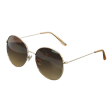 Women s Classic Round Fashion Sunglasses Gold Bronze Sale