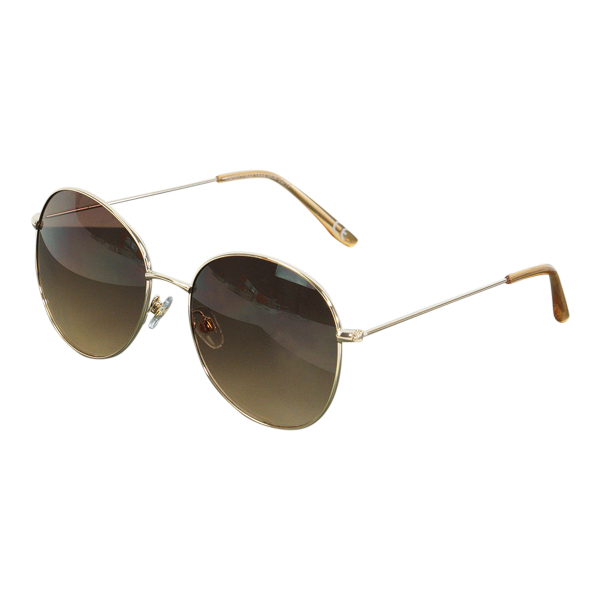 Women s Classic Round Fashion Sunglasses Gold Bronze Sale