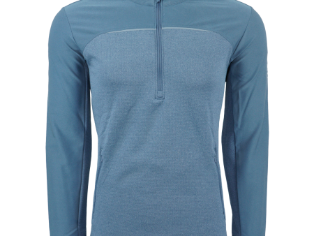 adidas Men s Go-To Adapt 1 4 Zip Pullover Tech Ink Spirit S on Sale