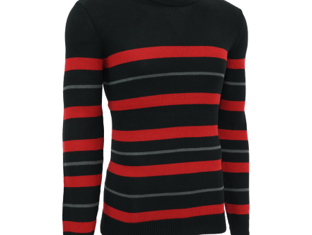 Kenneth Cole New York Men s Striped Crew Neck Sweater For Cheap