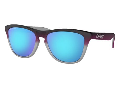 Oakley Frogskins Splatterfade Collection Sunglasses Black Pink Fade PRIZM Sapphire Online Hot Sale