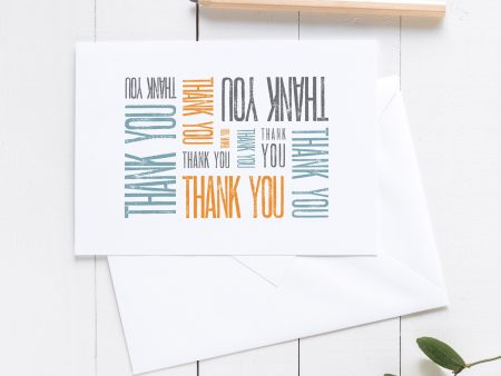 Thank You Card | Thank You Greeting Cards | Thank You Stationary | Thank You Type on Sale