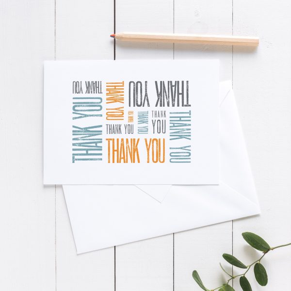 Thank You Card | Thank You Greeting Cards | Thank You Stationary | Thank You Type on Sale