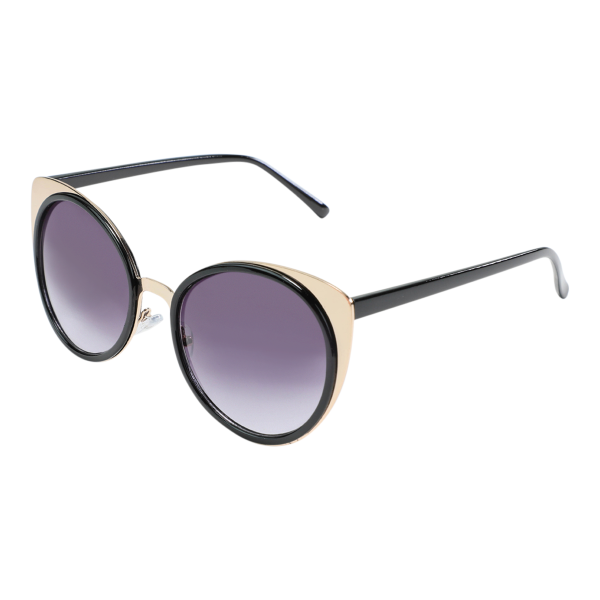 Round Acrylic Sunglasses Black Online now