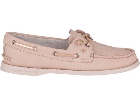 Sperry Women s A O Vida Croc Nubuck Boat Shoes on Sale